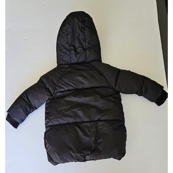 Baby Gap Black Puffer Jacket P.U.R.E Water-Resistant Fur Lined NEW 3YrsToddler - Picture 3 of 7